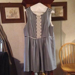 Navy & white dress Signature by Robbie Bee